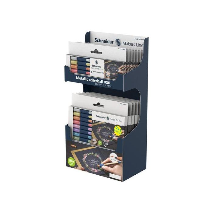 Roller T.Liq. Schneider Paint-It 050 Metallic 0,4Mm Expositor De 14 8X Ml05011501 6X Ml05011502