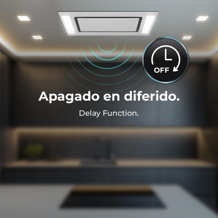 Cecotec Campana Convencional Integrable Bolero Flux TIR 908000 Blanco Cristal 90cm A++ 5