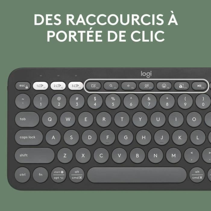 Logitech 920-011803 Teclado inalámbrico Pebble Keys 2 M380s Bluetooth con Botón Easy-Switch, Grafito 1