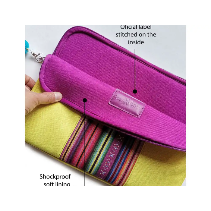 Wondee Funda Portátil Universal 12 Pulgadas Limonada Acolchada Cremallera Estilo Arte Autenticidad Ligera Protectora Compatible Vam Vam 6