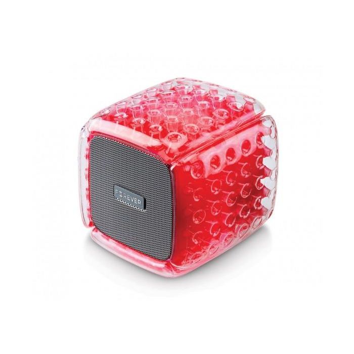 Forever Altavoz Bluetooth BumpAir BS-700, Bluetooth 5.0, IPX6 Impermeable, 5W, RGB Light, Rojo 5