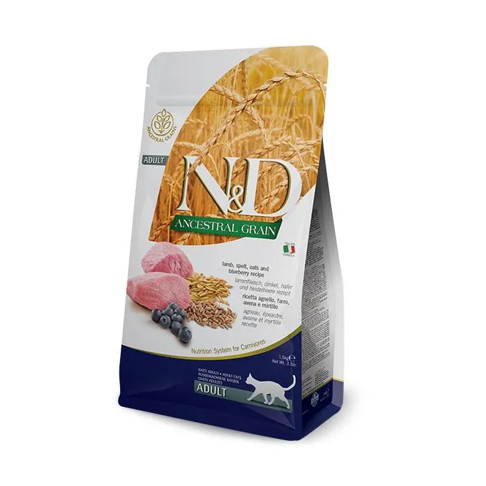 Farmina N&D Cat Ancestral Cordero - Alimento para Gatos Adultos, 1.5 kg Farmina N&D Cat Ancestral Cordero - Alimento para Gatos Adultos, 1.5 kg