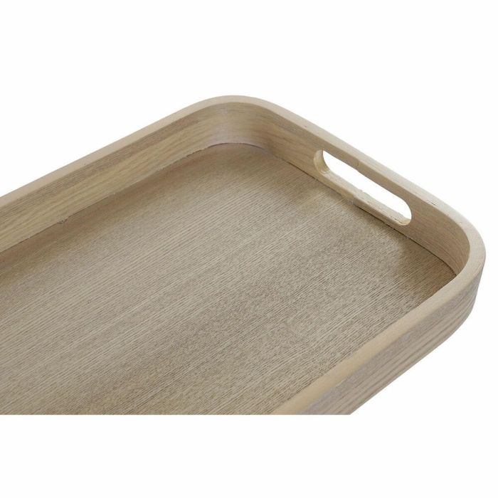 Bandeja Decoracion Scandi DKD Home Decor Natural 30 x 5.5 x 40 cm Set de 2 1