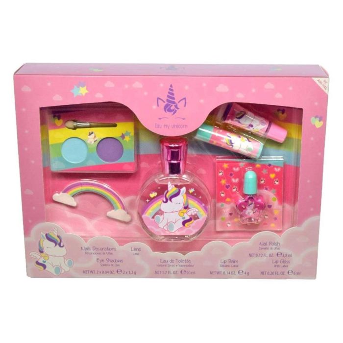 Eau My Unicorn Niños eau de toilette 50 ml + balsamo labial 1u. + brillo de labios 1u. + esmalte de uñas 1u. + pegatinas de uñas 1u.