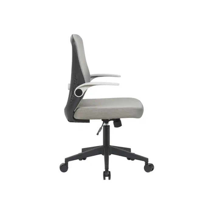 Q-connect Silla de Oficina Terni Malla Transpirable Ajustable, Gris/Negro, Altura Max 1050 mm 3