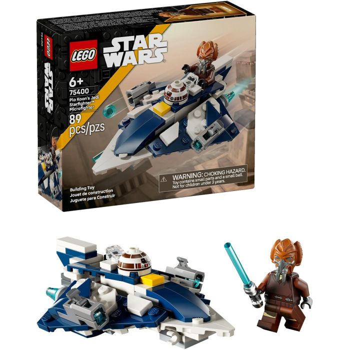 LEGO 75400 Caza Estelar Jedi Plo Koon Microfighter Star Wars Las Guerras Clon Set Construcción con Minifigura +6 años 15 LEGO 75400 Caza Estelar Jedi Plo Koon Microfighter Star Wars Las Guerras Clon Set Construcción con Minifigura +6 años 15