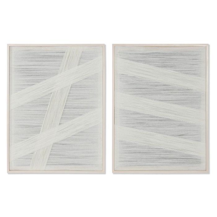 DKD Home Decor Cuadro de Pared Urban Crema 80x60 cm de Algodón y Abeto (Juego de 2) 0 DKD Home Decor Cuadro de Pared Urban Crema 80x60 cm de Algodón y Abeto (Juego de 2) 0