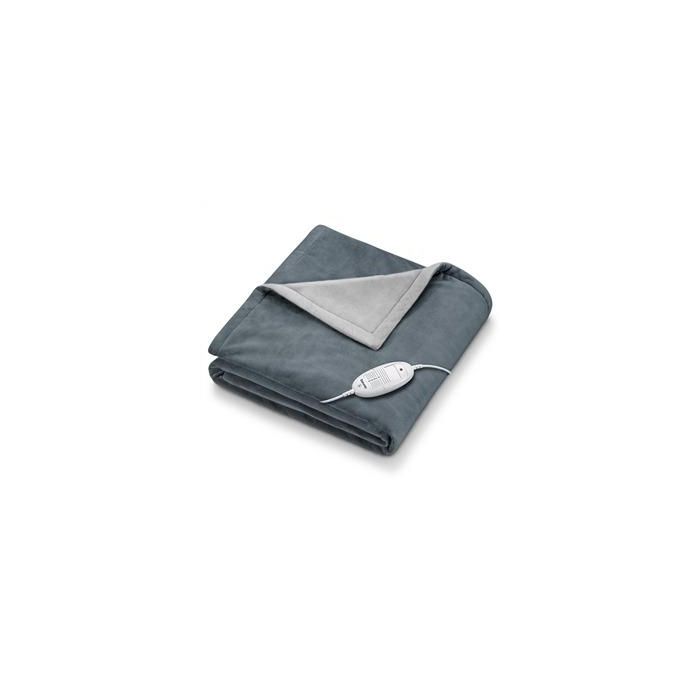 Beurer HD-75 Manta Eléctrica Gris Marengo - Tacto Suave, 6 Niveles de Temperatura, Sistema de Seguridad BSS Beurer HD-75 Manta Eléctrica Gris Marengo - Tacto Suave, 6 Niveles de Temperatura, Sistema de Seguridad BSS