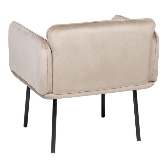 Sillón Tejido Sintético Beige Metal 7