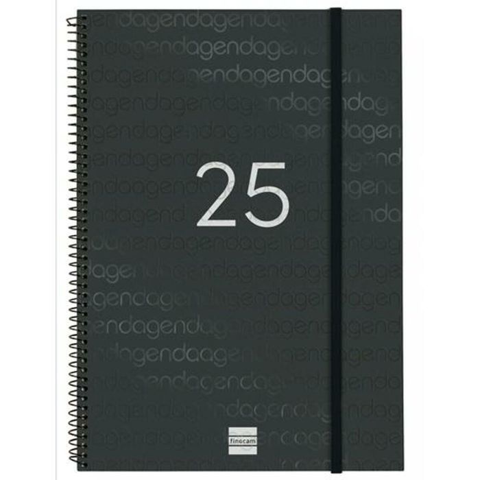 Agenda Finocam YEAR Negro A4 21 x 29,7 cm 2025