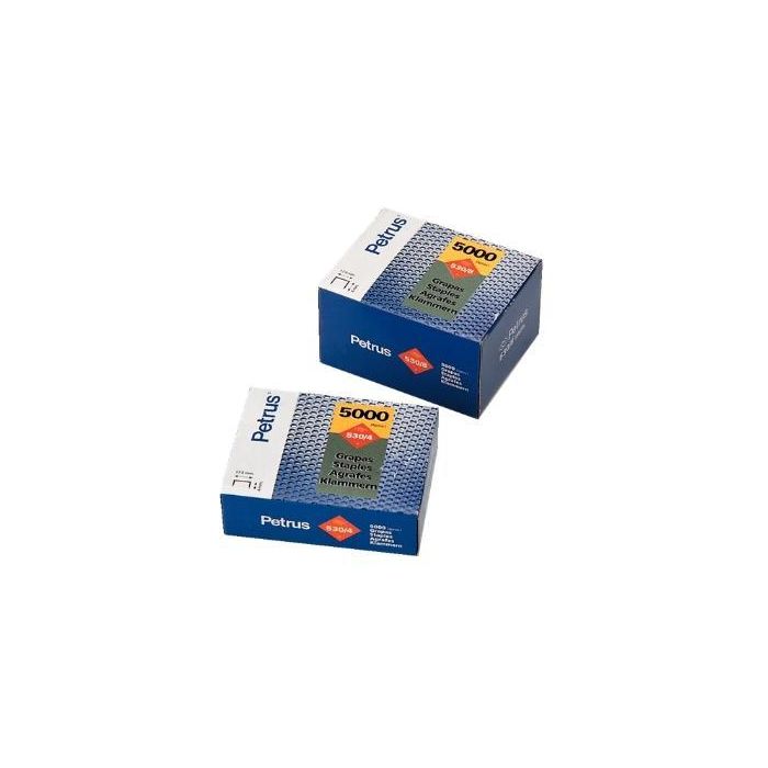 Petrus Grapas 530-8 Cobreadas Para Clavadora -Caja De 5000- Petrus Grapas 530-8 Cobreadas Para Clavadora -Caja De 5000-