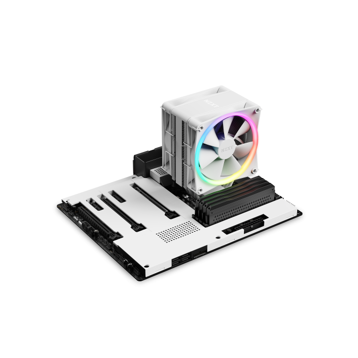 NZXT RC-TR120-W1 Refrigerador de aire para procesador T120 RGB, ventilador de 12 cm, Blanco NZXT RC-TR120-W1 Refrigerador de aire para procesador T120 RGB, ventilador de 12 cm, Blanco