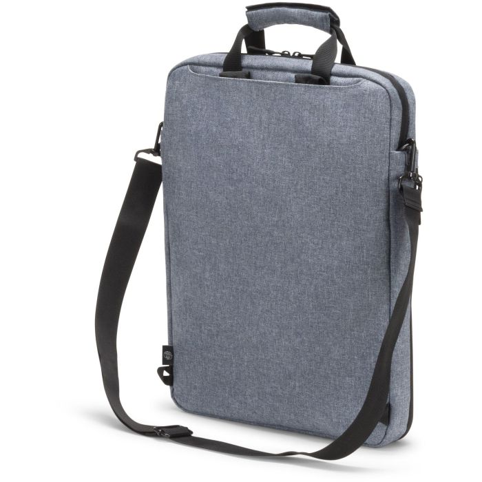 DICOTA MOTION 13 Eco Tote Bag para Portátiles 13-15.6" Azul Denim, Poliéster PET Reciclado con Compartimento para Tableta 1