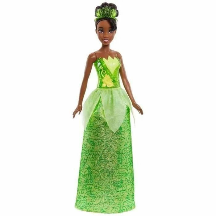 Mattel Hlw04 Muñeca Disney Princesa Tiana, inspirada en 'Tiana y el sapo', articulada, con ropa y accesorios (tiara y zapatos)