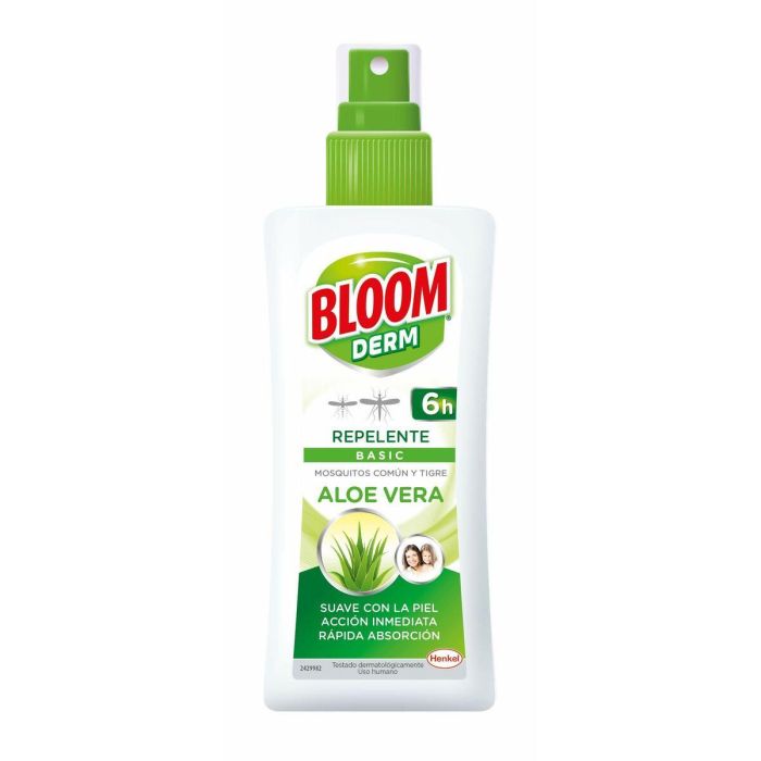 Bloom BLOOM DERM Repelente de Mosquitos Dermatológicamente Probado con Aloe Vera Acción Prolongada Loción en Spray 100 ml Bloom BLOOM DERM Repelente de Mosquitos Dermatológicamente Probado con Aloe Vera Acción Prolongada Loción en Spray 100 ml