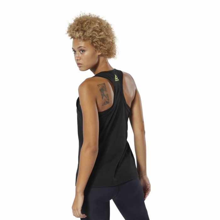 Camiseta para Mujer sin Mangas Reebok 1895 Race Negro 4