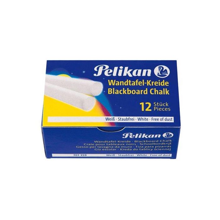 Tizas Blancas Pelikan Estuche De 12