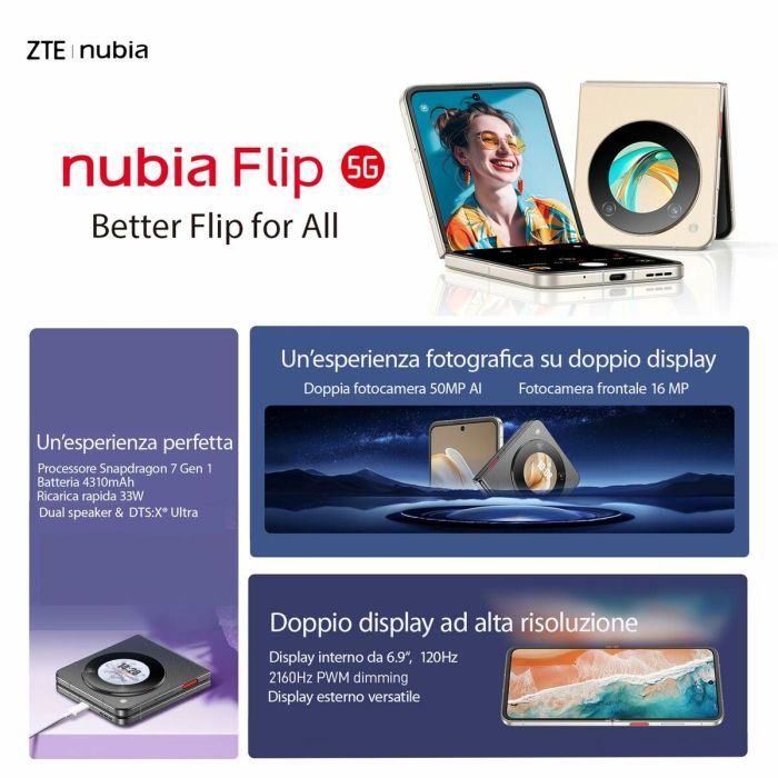 Smartphone Nubia 6,9" Octa Core 8 GB RAM 256 GB Negro 3 Smartphone Nubia 6,9" Octa Core 8 GB RAM 256 GB Negro 3