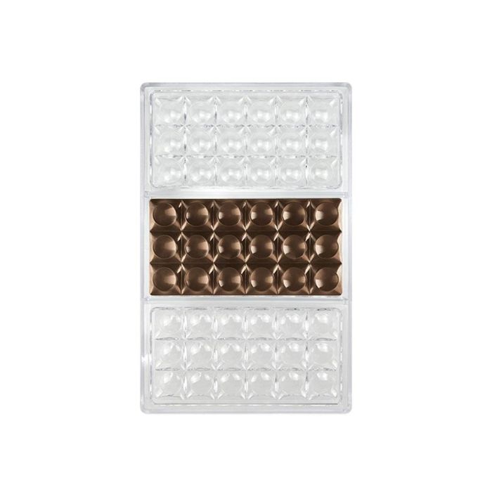 Quttin Molde Para Chocolate Surtido 17.5 cm Ancho x 2.5 cm Alto x 27.5 cm Largo (12 Unidades)