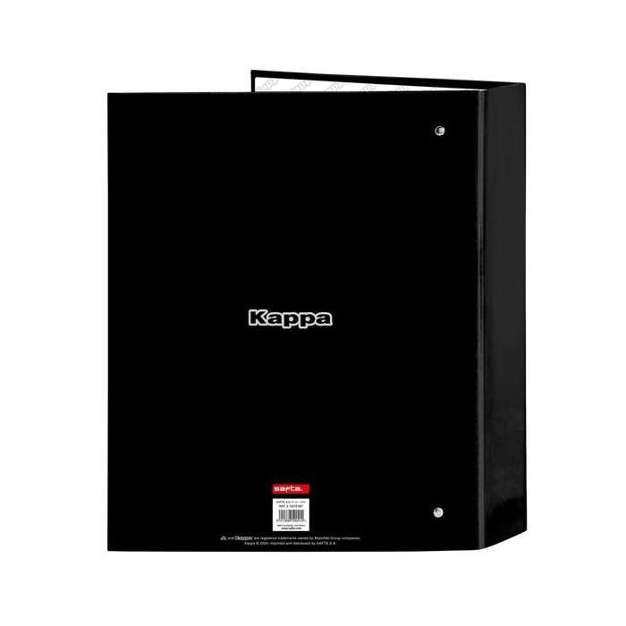 Carpeta de anillas Kappa Dark Negro A4 27 x 33 x 6 cm 1