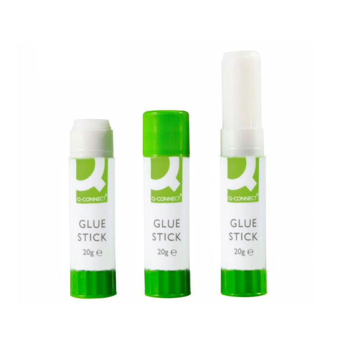 Q-connect Pegamento en Barra 20 gr, 90% Natural, Adhesivo de Alta Calidad para Papel y Cartón 4