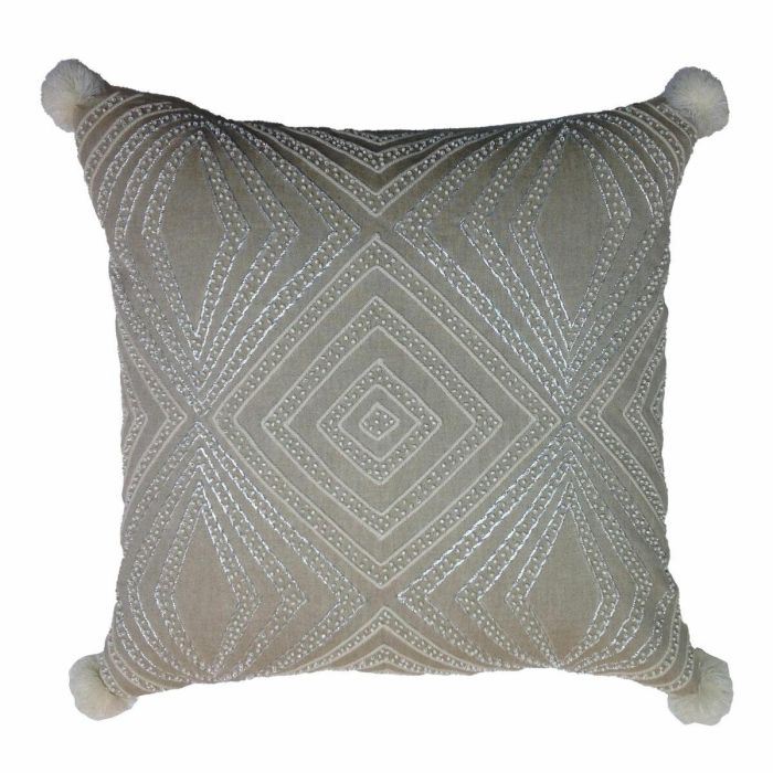 Funda Cojin DKD Home Decor Gris 1 x 50 x 50 cm 1 Funda Cojin DKD Home Decor Gris 1 x 50 x 50 cm 1