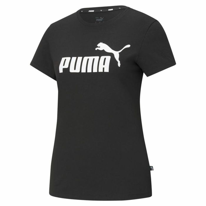 Camiseta de Manga Corta Mujer Puma LOGO TEE 586774 01 Negro S