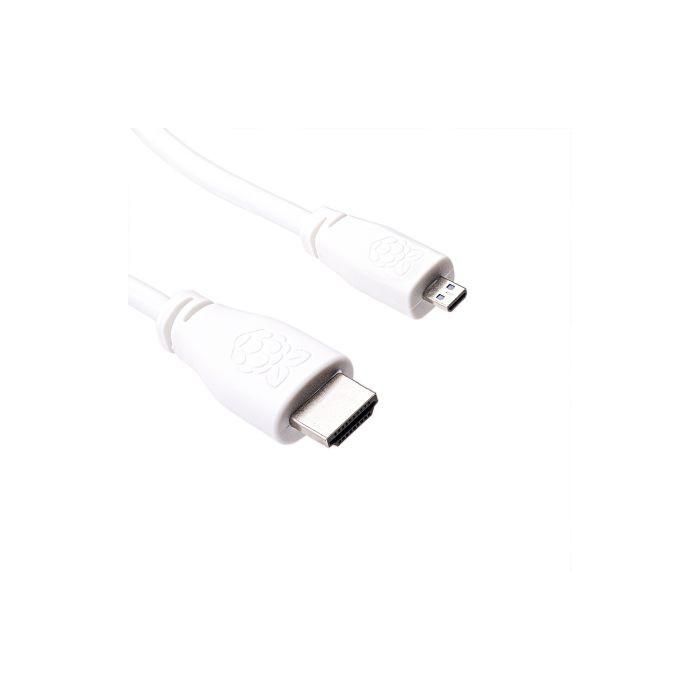 Raspberry Pi T7689AX cable HDMI 1 m HDMI tipo A (Estándar) HDMI tipo D (Micro) Blanco Raspberry Pi T7689AX cable HDMI 1 m HDMI tipo A (Estándar) HDMI tipo D (Micro) Blanco