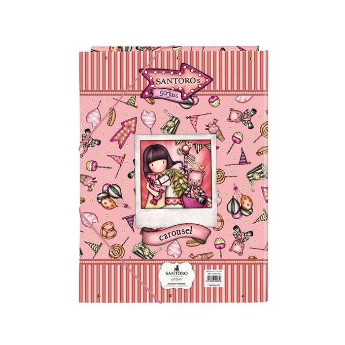 Safta Gorjuss Fairground Carpeta Folio de Cartón con Gomas y Solapas 335x260x25 mm 1