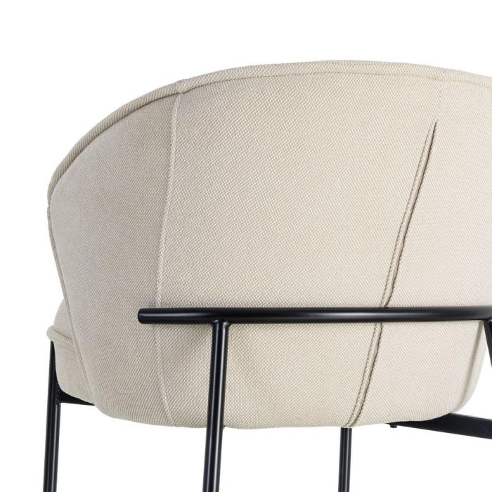 Sillón Beige Tejido-Metal 70 X 75 X 70 cm