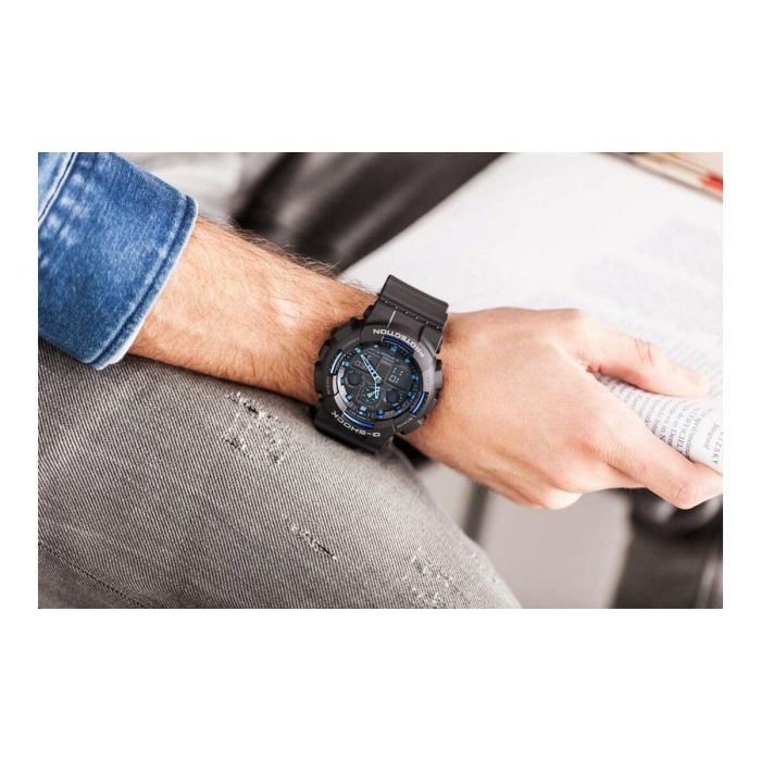 G-Shock GA1001A2ER Reloj de Hombre Cronógrafo de Cuarzo Analógico-Digital con Dial y Brazalete de Resina Negros 20 ATM 6 G-Shock GA1001A2ER Reloj de Hombre Cronógrafo de Cuarzo Analógico-Digital con Dial y Brazalete de Resina Negros 20 ATM 6