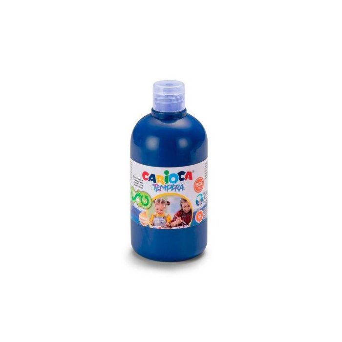 Tempera Carioca Liquida 500 Ml (Botella) Azul