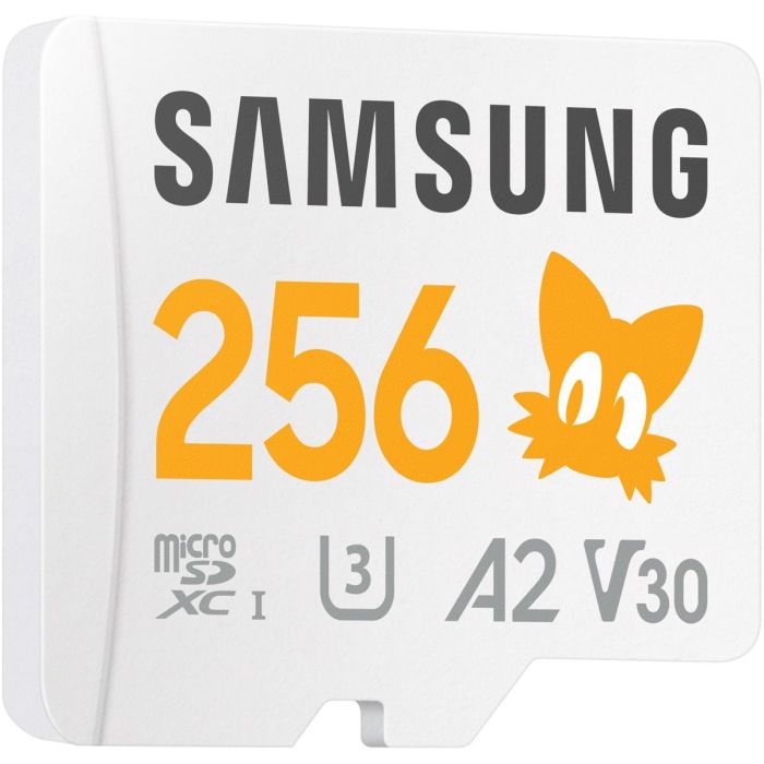 SAMSUNG MB-MD256S Tarjeta MicroSDXC de 256 GB, Clase 10, UHS-I, Velocidad de 180 MB/s, Incluye Adaptador SD 2