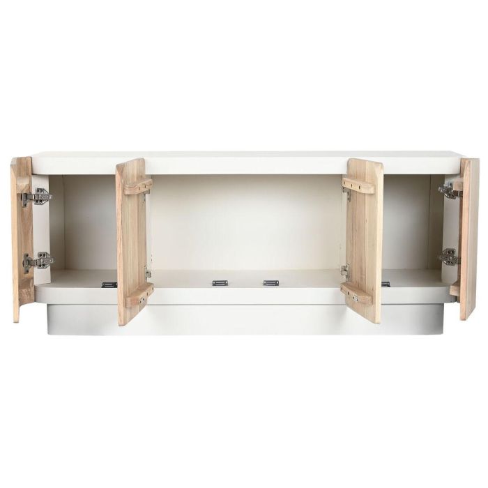 Mueble de TV Home ESPRIT Blanco Natural 140 x 40 x 55 cm 6 Mueble de TV Home ESPRIT Blanco Natural 140 x 40 x 55 cm 6