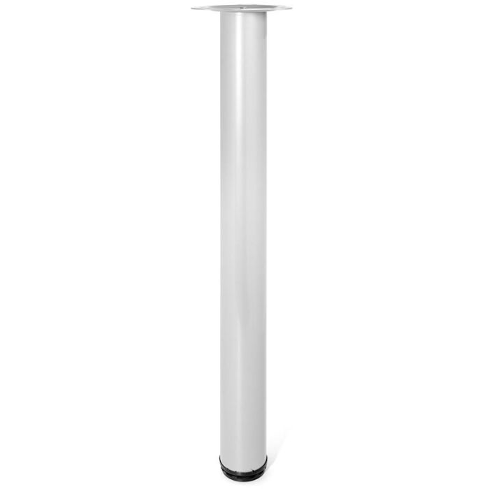 Herrajes Alk - Juego de 4 Patas Regulables para Mesa Fija Serie Vigo - Altura 60-71 cm - Gris RAL 9006