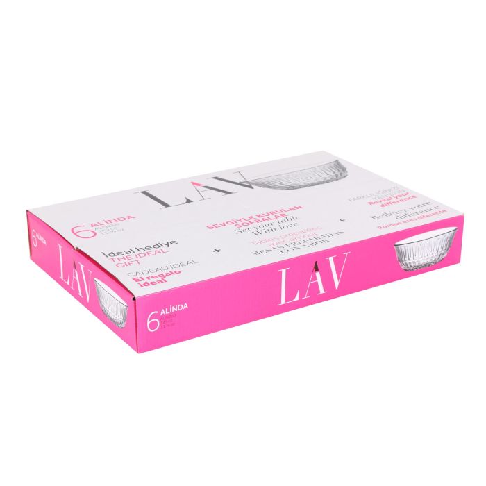 Lav Set 6 Bols Alinda 12.5 cm - 345 cc, Ø12.3x5.1 cm (8 Cajas) 4