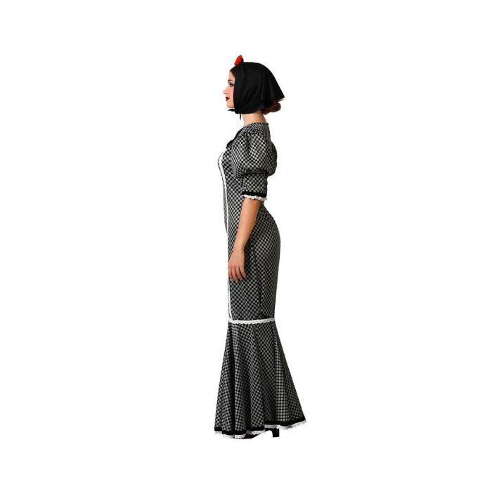 Disfraz Madrileña Chulapa Negro Mujer Adulto M-L 1 Disfraz Madrileña Chulapa Negro Mujer Adulto M-L 1
