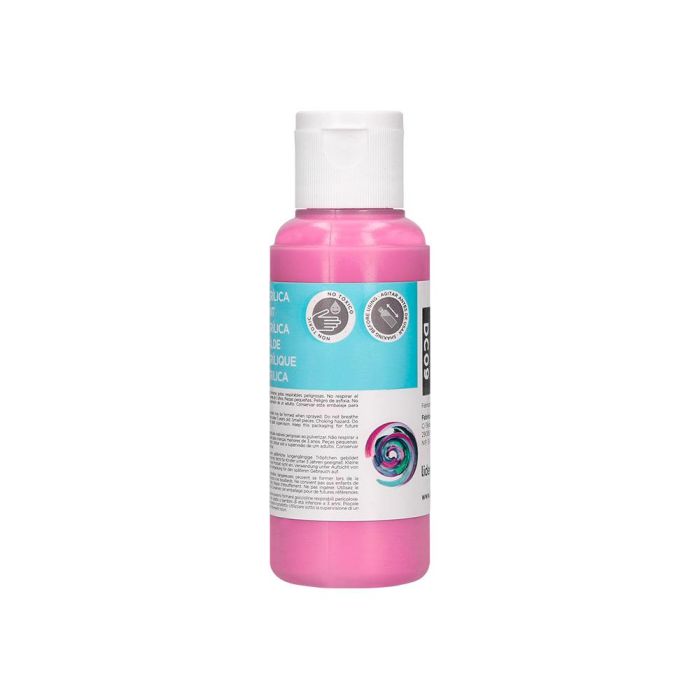 Pintura Acrilica Liderpapel Bote De 80 mL Rosa 4