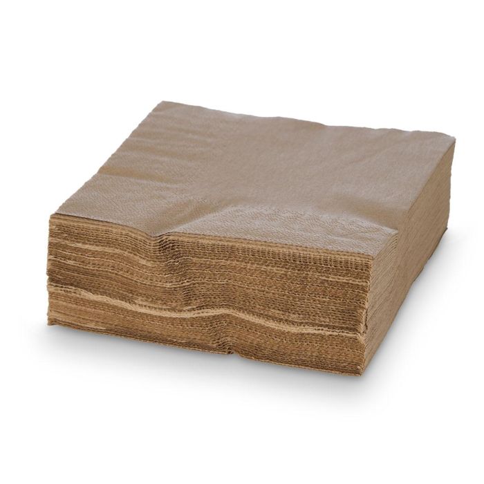 Set 50 Servilletas Kinvara 33x33 cm Marrón - Papel (16 Unidades) 1