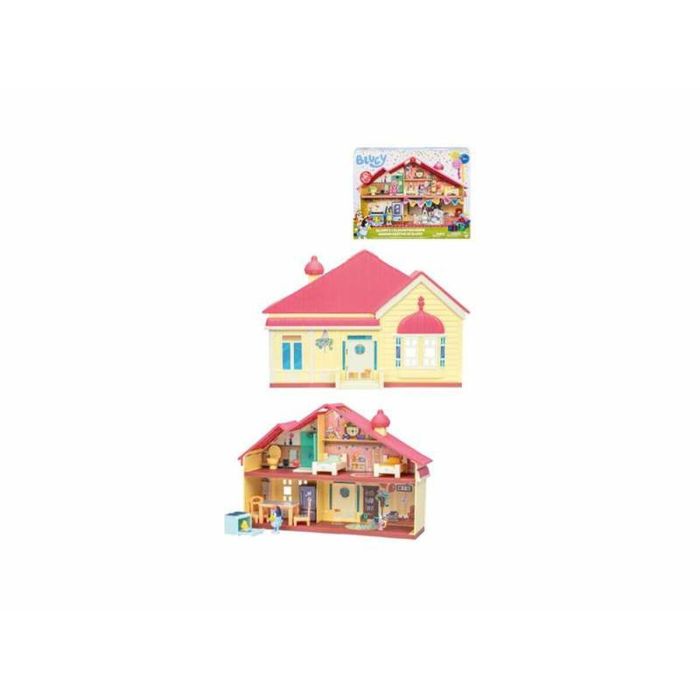 Casa celebracion de bluey.incluye once piezas, una figura de bluey festivo y pegatinas para decorar la casa. 2 Casa celebracion de bluey.incluye once piezas, una figura de bluey festivo y pegatinas para decorar la casa. 2