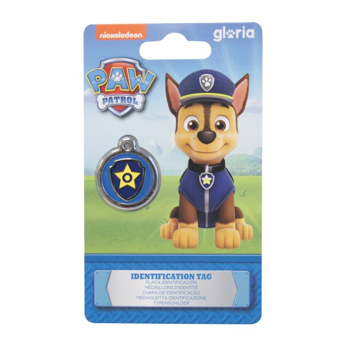 Placa Identificación Pawpatrol Chase M Placa Identificación Pawpatrol Chase M
