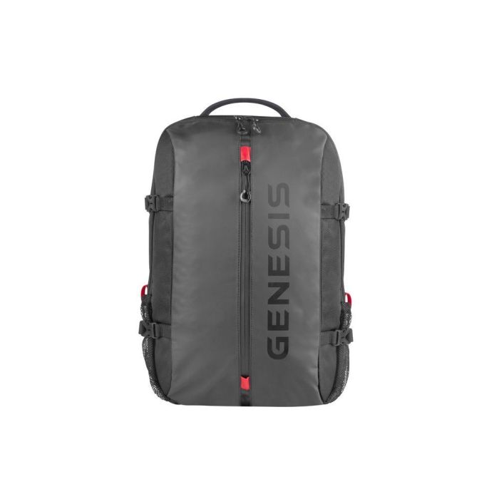 GENESIS Pallad 410 Mochila para Portátil 15.6" Universal, Impermeable, Poliéster 1680D, Senderismo Urbano Negro 1