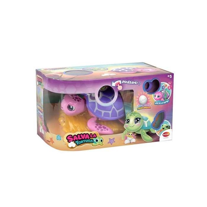 Bizak Tortuga Interactiva Salva la Tortuga, Pone huevos, Aliméntala y Cúrala, con Luces y Sonidos, Pilas AAA Incluidas, +5 años, Modelos Surtidos Bizak Tortuga Interactiva Salva la Tortuga, Pone huevos, Aliméntala y Cúrala, con Luces y Sonidos, Pilas AAA Incluidas, +5 años, Modelos Surtidos