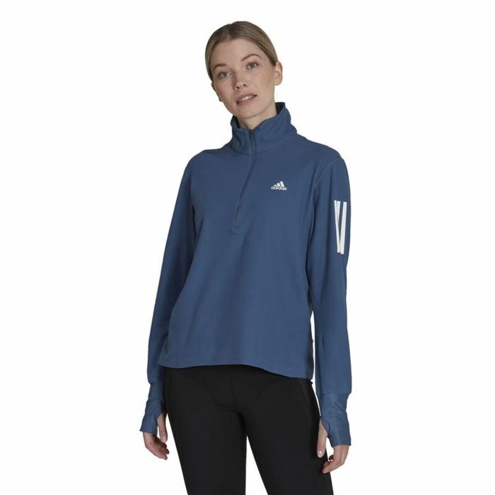 Camiseta de Manga Larga de Mujer Adidas Own the Run 1/2 Zip Añil 0 Camiseta de Manga Larga de Mujer Adidas Own the Run 1/2 Zip Añil 0