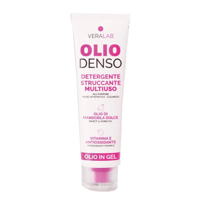 Veralab Olio Denso Desmaquillante Facial Multi-Uso con Almendra Dulce y Vitamina E, 80 ml