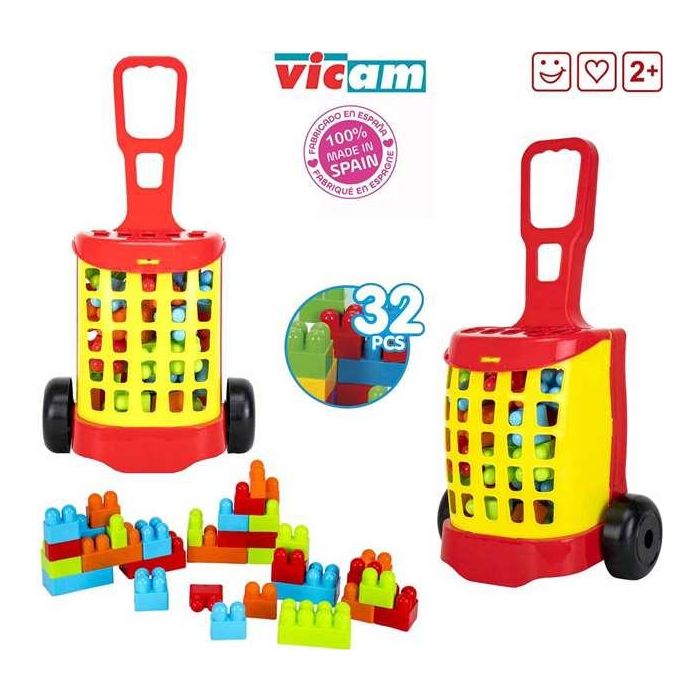 Carro trolley grande con 32 blocks 1 Carro trolley grande con 32 blocks 1