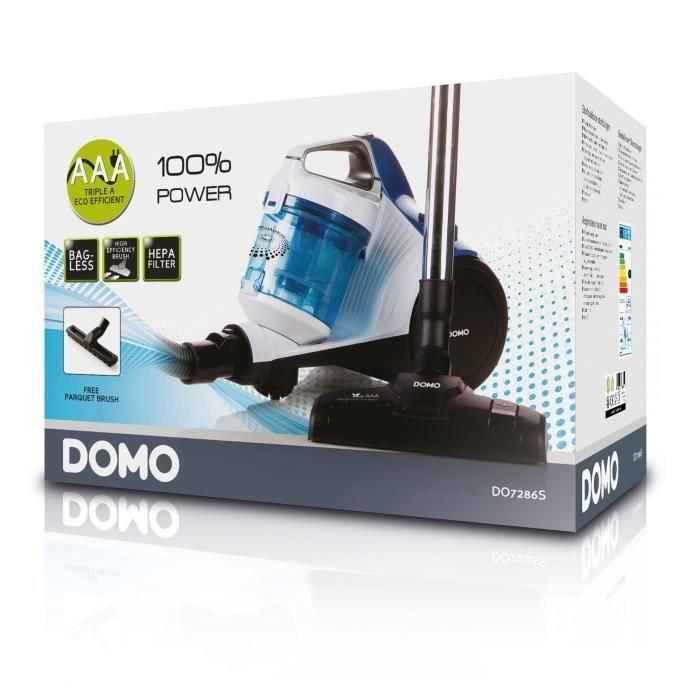 Aspiradora sin bolsa DOMO DO7286S - 2 L - AAA - 700 W - Sistema ciclónico - Filtro HEPA H12 5 Aspiradora sin bolsa DOMO DO7286S - 2 L - AAA - 700 W - Sistema ciclónico - Filtro HEPA H12 5