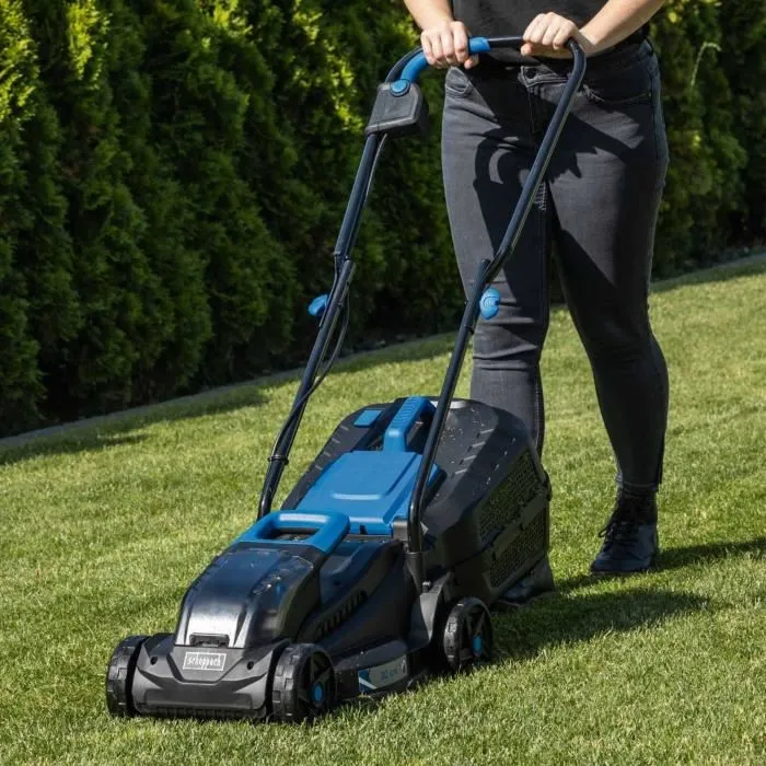 Scheppach Cortacésped Inalámbrico BC-MP320-X + Batería 1x4Ah 1x2.4Ah 1