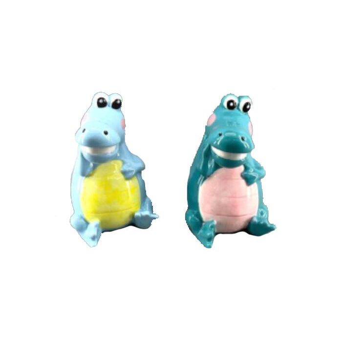DKD Home Decor Hucha Infantil Cocodrilo Dolomita Azul Verde 8 x 13.5 x 12 cm Pack 4 Unidades 0 DKD Home Decor Hucha Infantil Cocodrilo Dolomita Azul Verde 8 x 13.5 x 12 cm Pack 4 Unidades 0