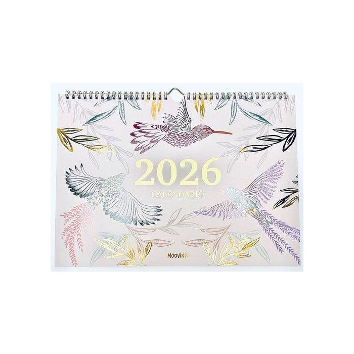 Calendario (2026) Mooving Pared Boho Mensual 325X250
